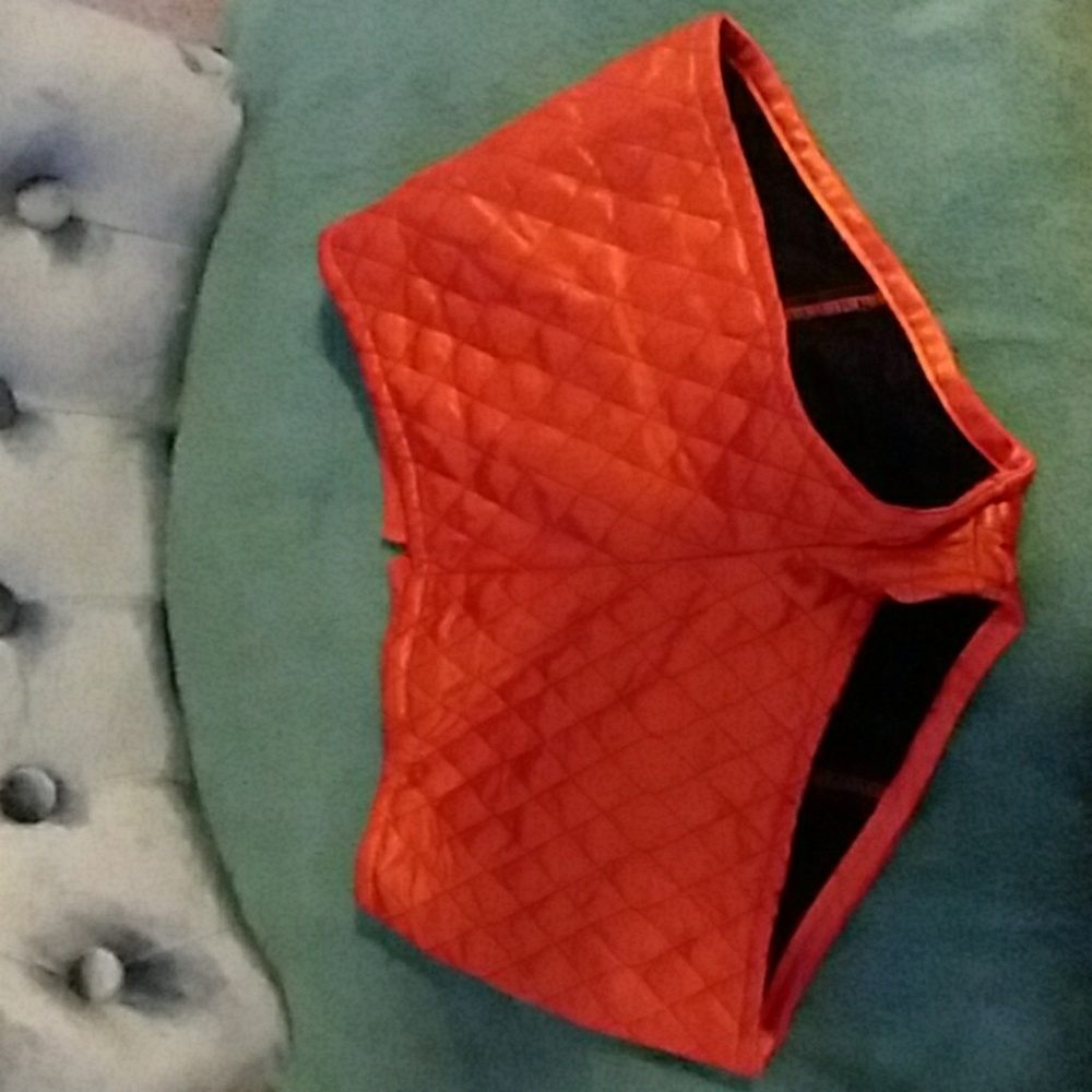 Vintage orange booty shorts Lip Service